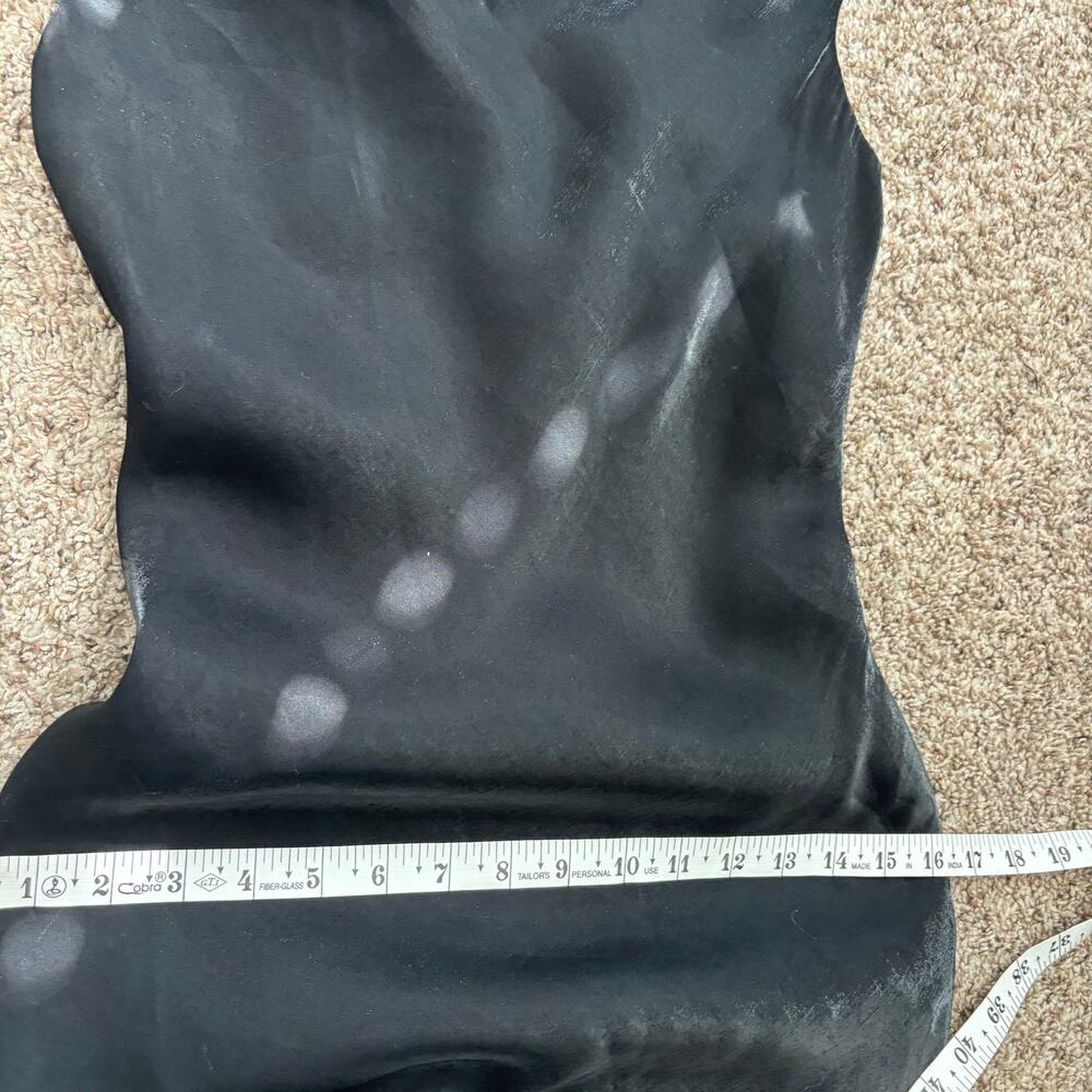 Vintage 90s Black Cowl Neck Maxi Dress Size 6 Fits XS Satin Liquid Silk Look - Picture 16 of 16